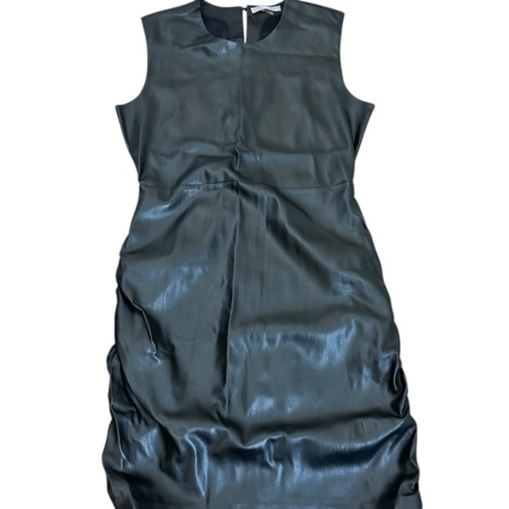 Tart Black Satin Midi Dress